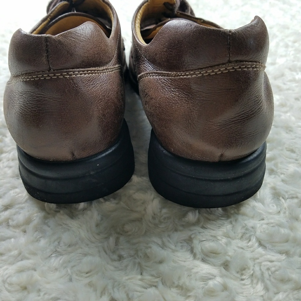 Johnston & Murphy Brown Leather Dress Shoes Sz 11 - Picture 4 of 6